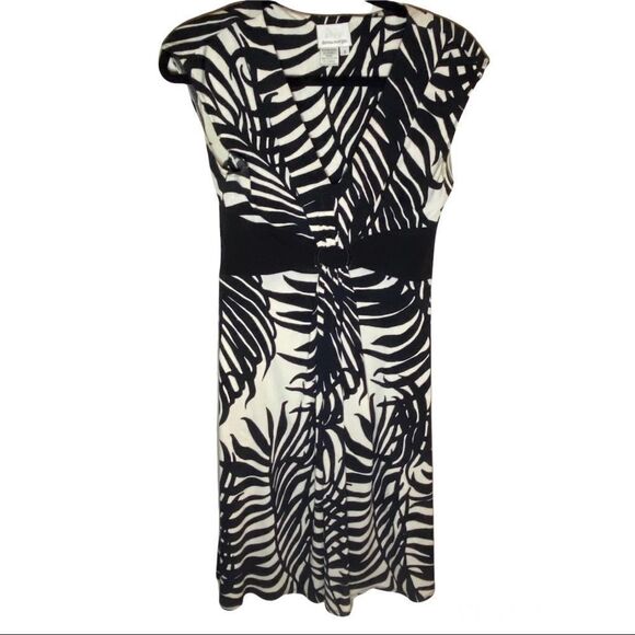 Donna Morgan Zebra Print Dress Sz 6 - Picture 1 of 6